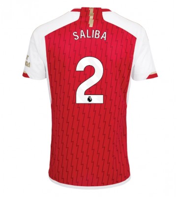 Arsenal William Saliba #2 Hemmatröja 2023-24 Kortärmad